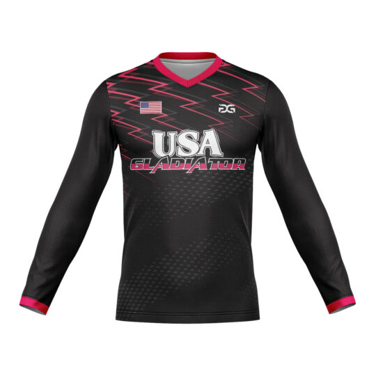 V Neck Full Sleeve Red